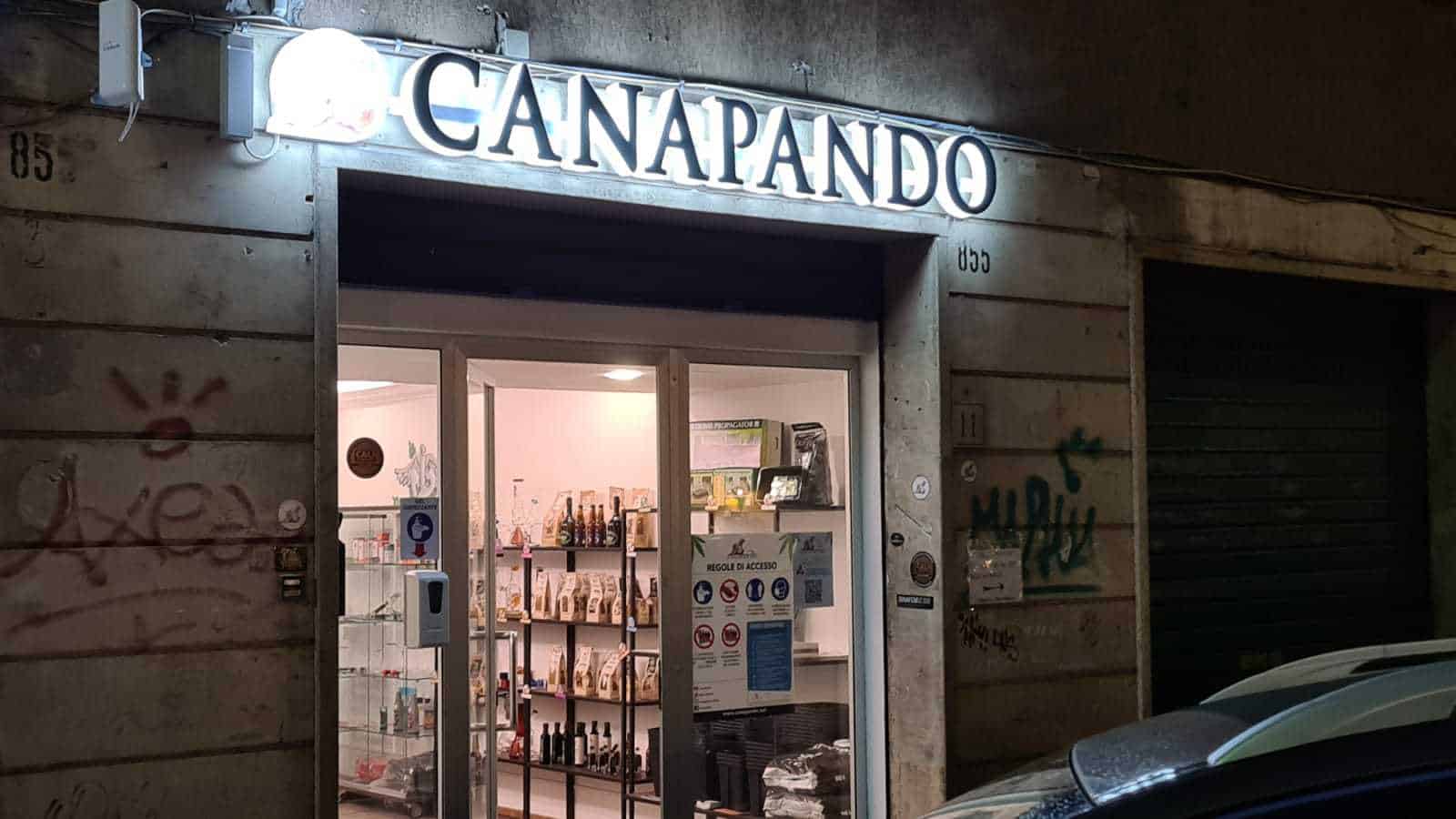 Vendita di cannabis a Roma: il progetto di Canapando